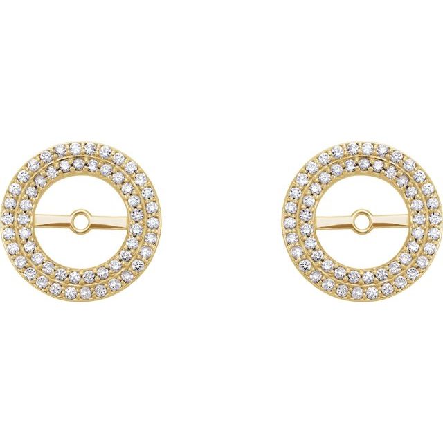 1/3 CTW Natural Diamond Earring Jackets