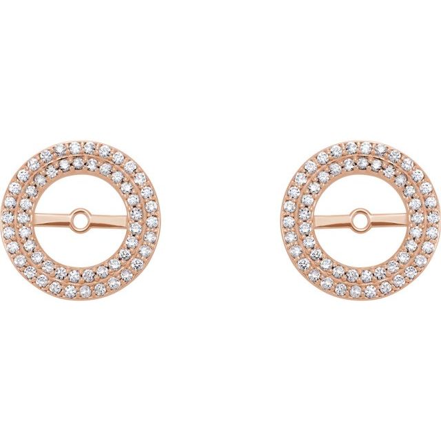 1/3 CTW Natural Diamond Earring Jackets