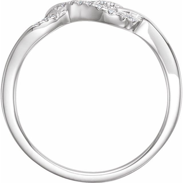1/10 CTW Natural Diamond Knot Ring