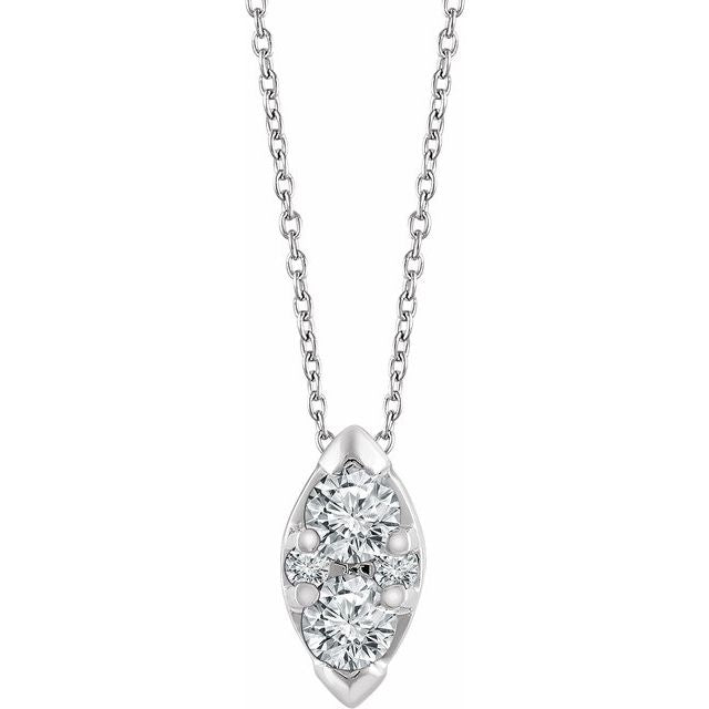 1/8 CTW Natural Diamond Necklace