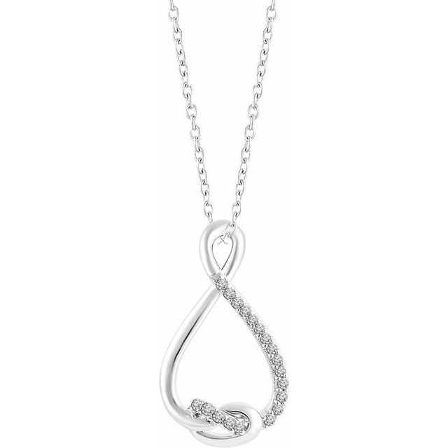 1/10 CTW Natural Diamond Freeform Necklace