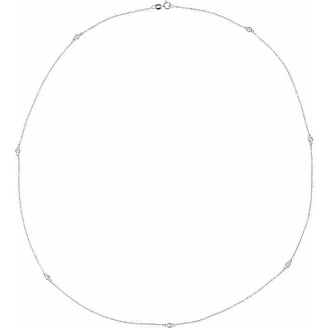 1/3 CTW Lab-Grown Diamond 7-Station Necklace
