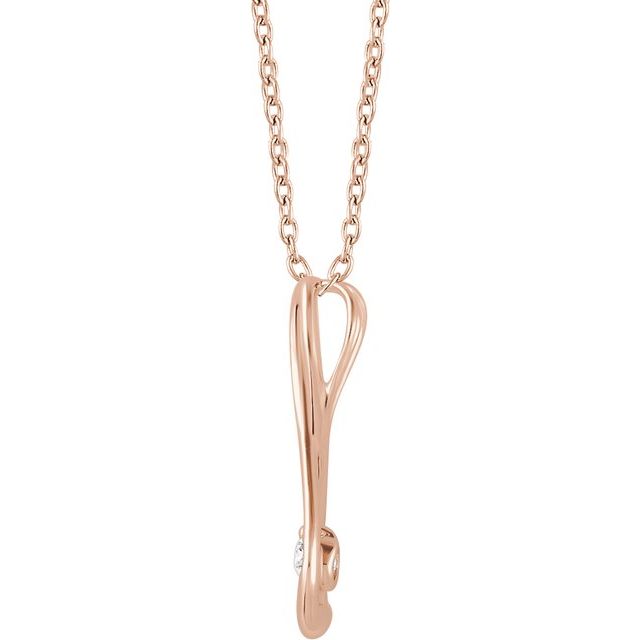 1/6 CTW Natural Diamond Infinity-Inspired Necklace