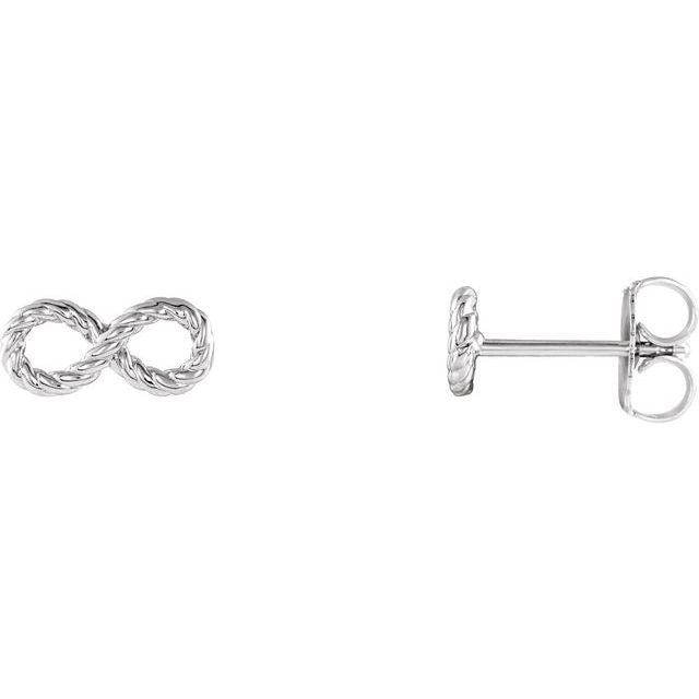 Infinity-Inspired Rope Earrings