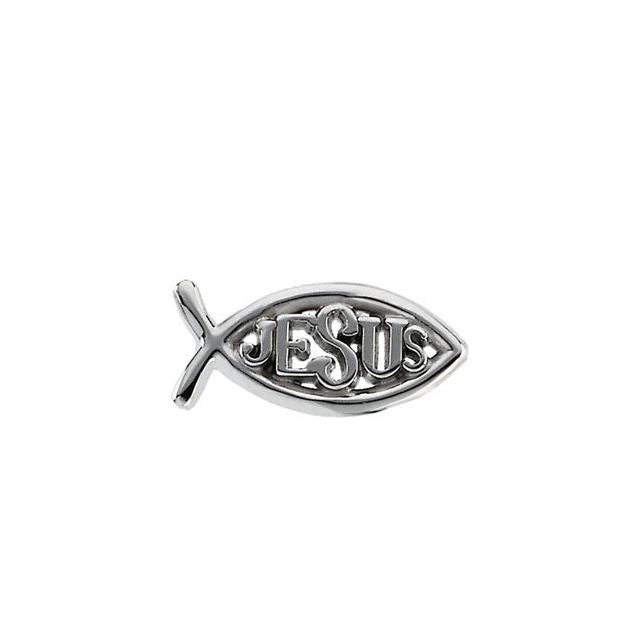 Ichthus with Jesus Lapel Pin