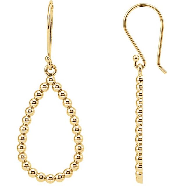 Beaded Teardrop Earrings