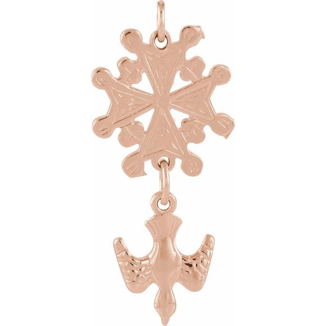 24.5x12mm Huguenot Cross Pendant