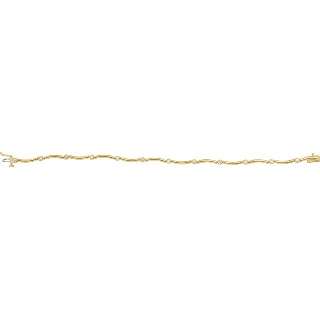 Round 1/2 CTW Natural Diamond Line 7 1/4" Bracelet