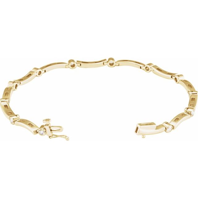 Round 1/2 CTW Natural Diamond Line 7 1/4" Bracelet