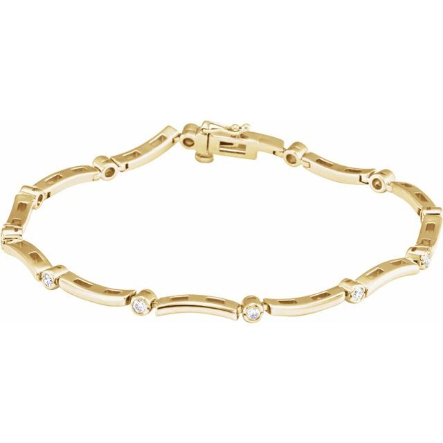 Round 1/2 CTW Natural Diamond Line 7 1/4" Bracelet
