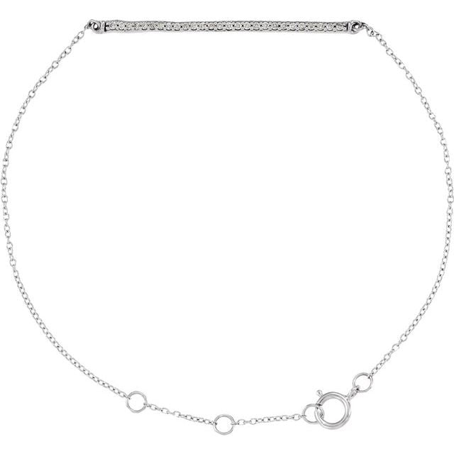 1/6 CTW Natural Diamond 6-8" Bracelet