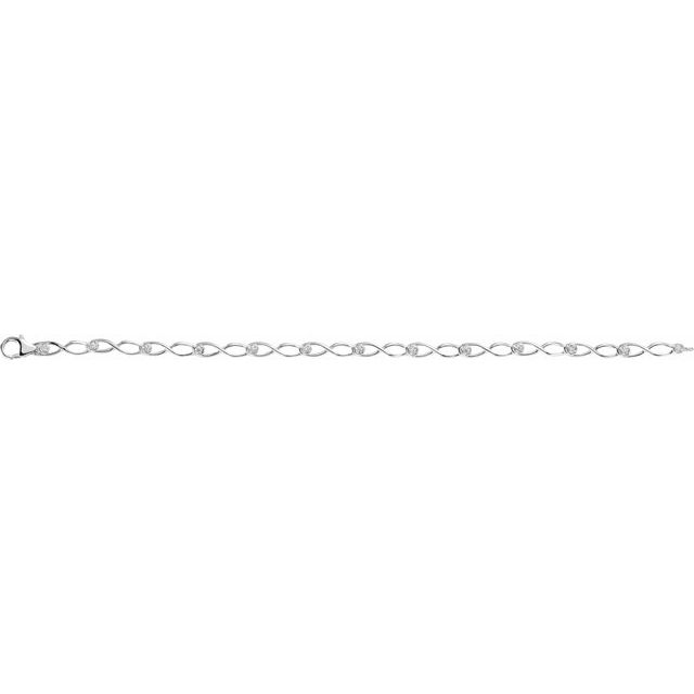 1/8 CTW Natural Diamond Link Bracelet