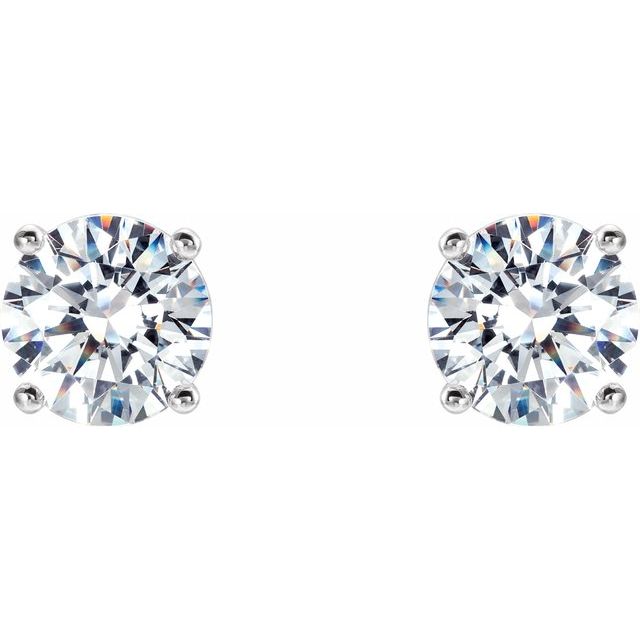 Round 2 CTW Lab-Grown Diamond 4-Prong Stud Earrings