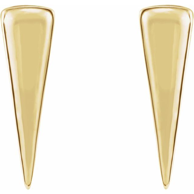 12x3.27mm Triangle Earrings