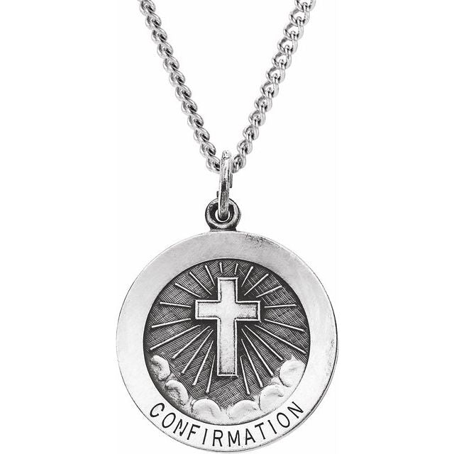 15mm Confirmation Medal with Cross