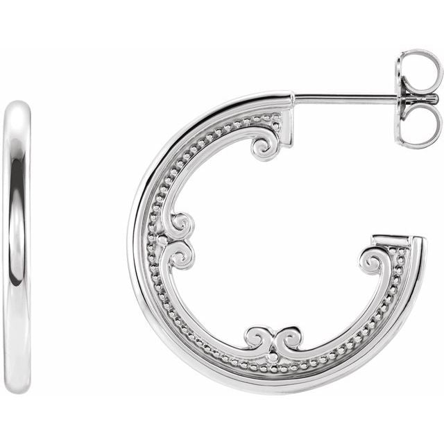 20mm Vintage-Inspired Hoop Earrings