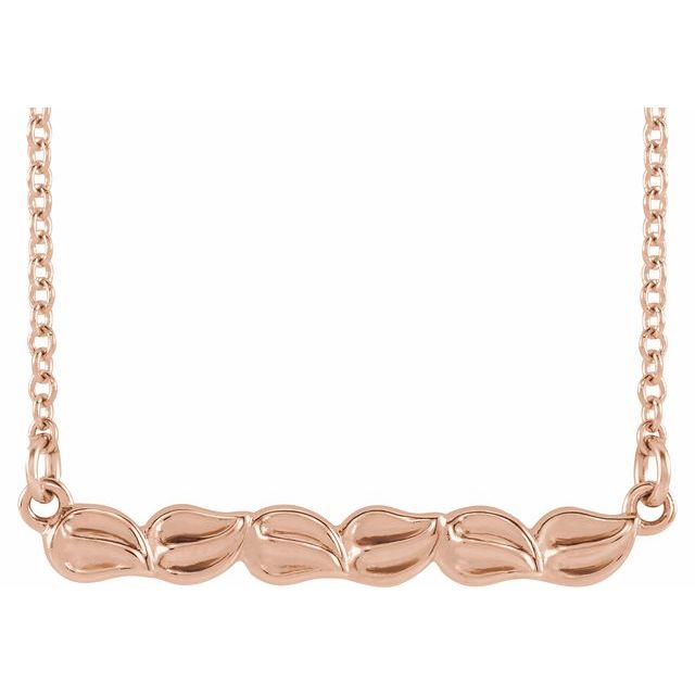 Leaf Bar Necklace