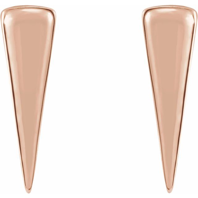12x3.27mm Triangle Earrings