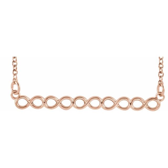 Infinity-Inspired Bar Necklace