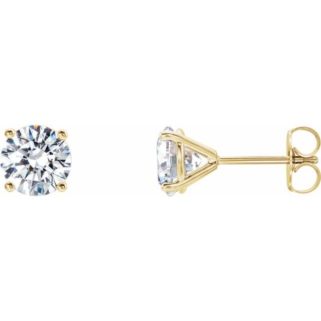 Round 1 1/2 CTW Lab-Grown Diamond 4-Prong Stud Earrings