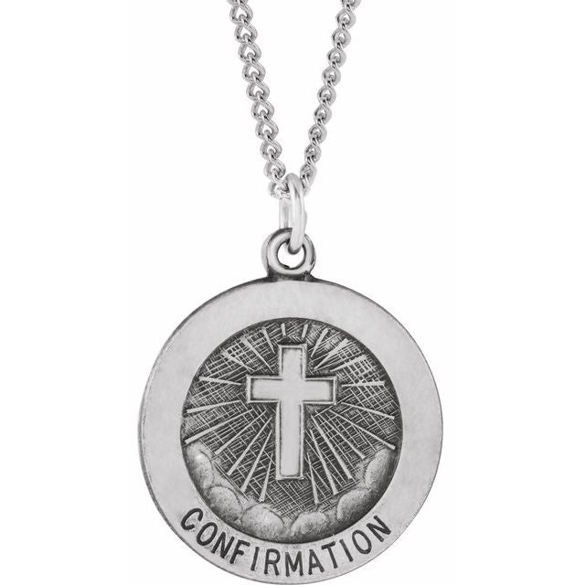 15mm Confirmation Medal with Cross