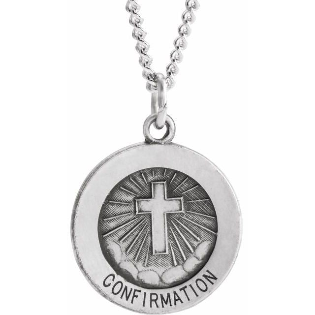15mm Confirmation Medal with Cross