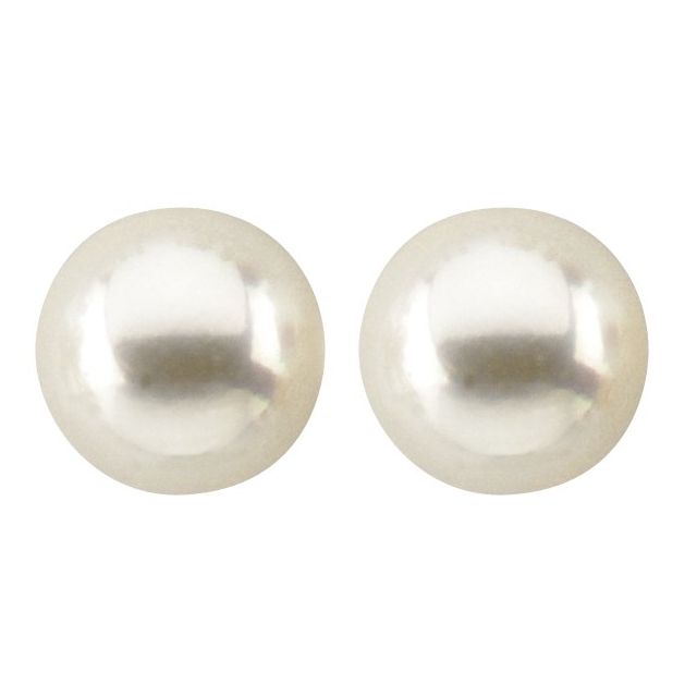 5mm Cultured White Akoya Pearl Earrings
