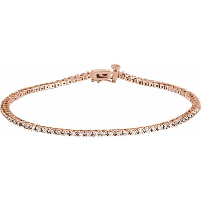 Round 7/8 CTW Lab-Grown Diamond Line 7 1/4" Bracelet