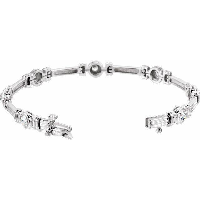 Round 1 CTW Natural Diamond 7 1/4" Bracelet