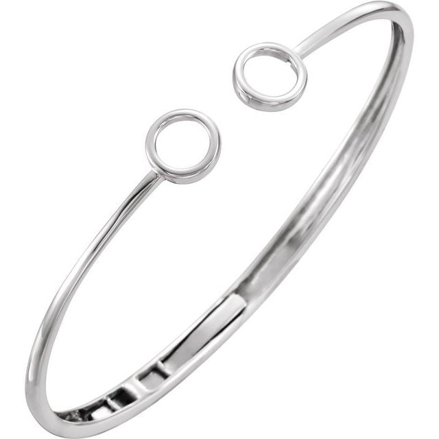 Hinged Circle Cuff Bracelet