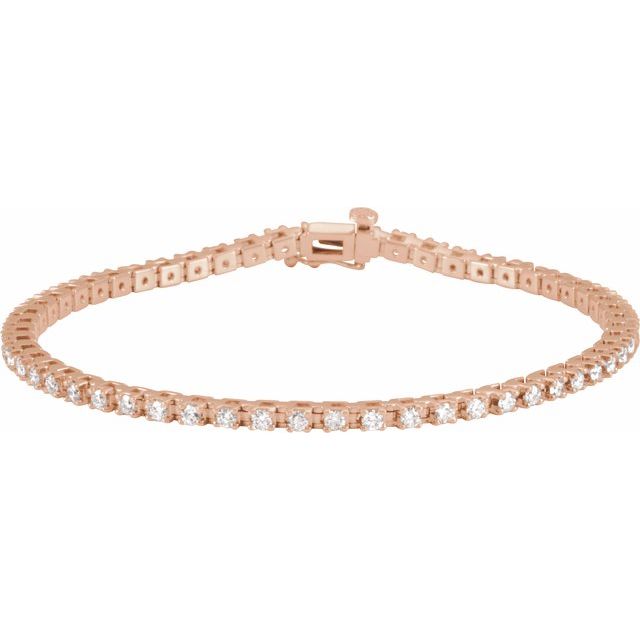 Round 2 1/4 CTW Lab-Grown Diamond Line 7 1/4" Bracelet