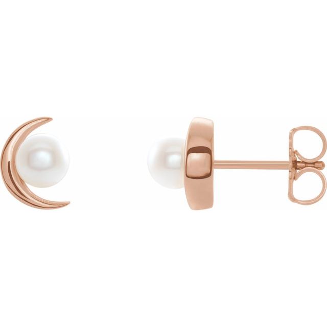 Cultured White Freshwater Pearl Earrings