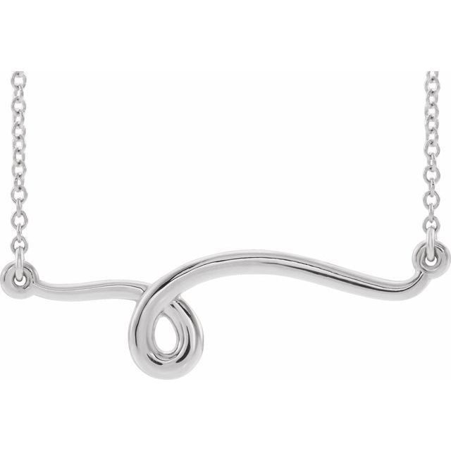 28.6x8mm Freeform Bar Neckalce