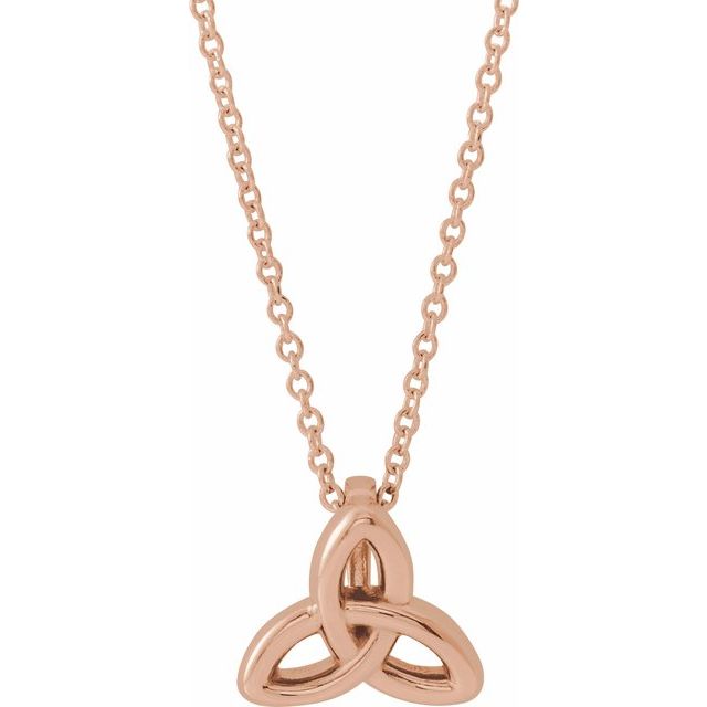 10x9.3mm Celtic-Inspired Trinity Pendant