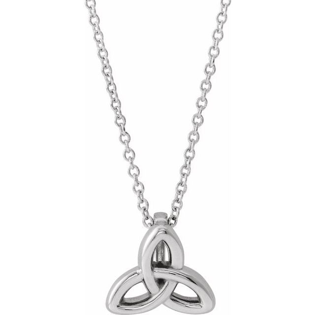 10x9.3mm Celtic-Inspired Trinity Pendant