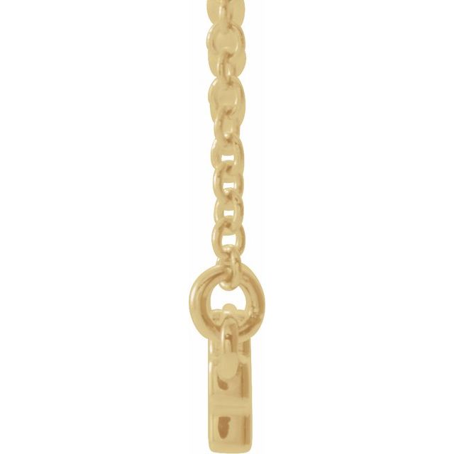 Sideways Cross Necklace in 14k Yellow, White, or Rose Gold and more