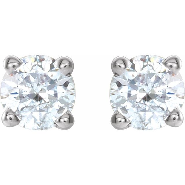 Round 1/4 CTW Natural Diamond Stud Earrings