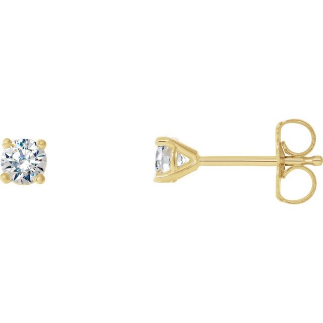 Round 1/3 CTW Lab-Grown Diamond 4-Prong Stud Earrings