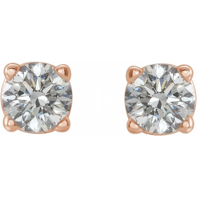 Round 1/4 CTW Natural Diamond Stud Earrings