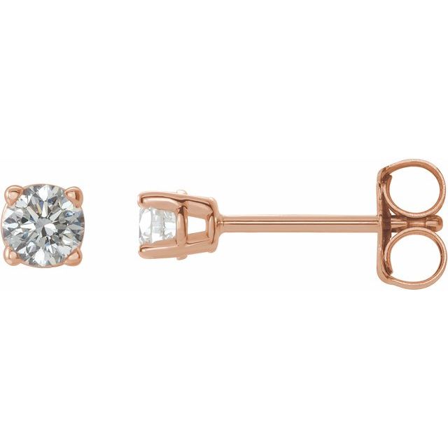 Round 1/4 CTW Natural Diamond Stud Earrings