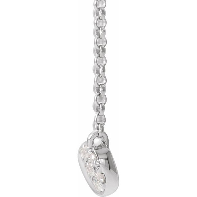 1/6 CTW Natural Diamond Infinity-Inspired 15-17" Necklace