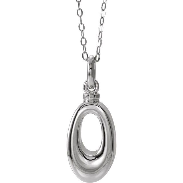 Oval Loop Ash Holder Necklace