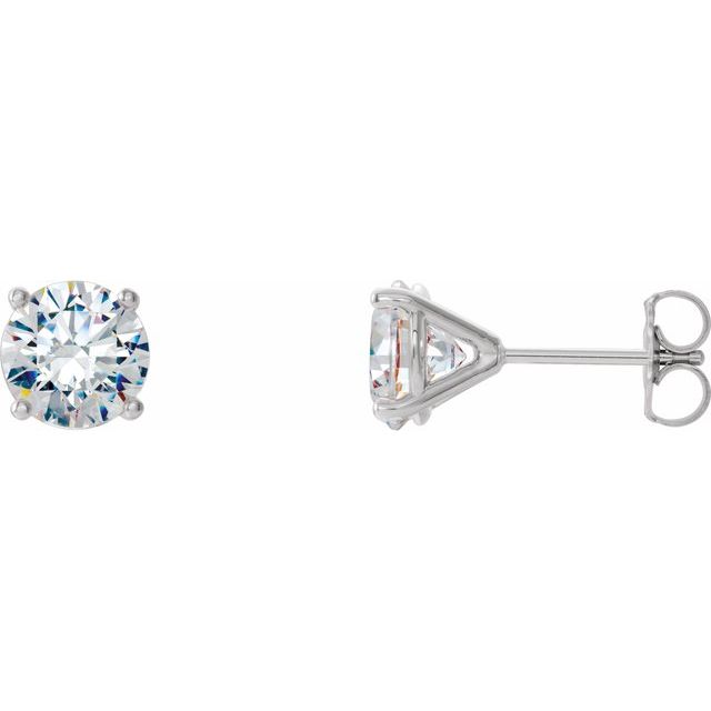 Round 1/2 CTW Lab-Grown Diamond 4-Prong Stud Earrings