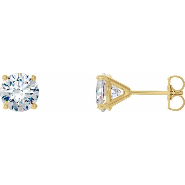 Round 1/2 CTW Lab-Grown Diamond 4-Prong Stud Earrings