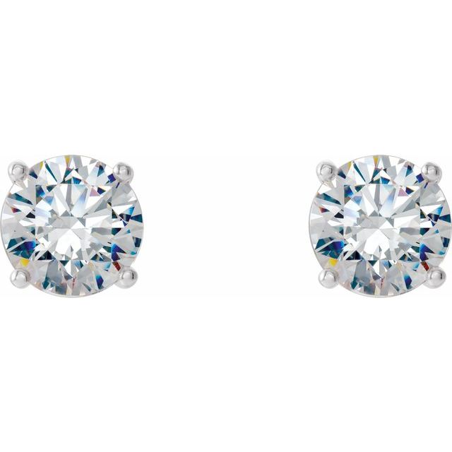 Round 3/4 CTW Lab-Grown Diamond 4-Prong Stud Earrings