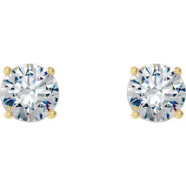 Round 1/2 CTW Lab-Grown Diamond 4-Prong Stud Earrings