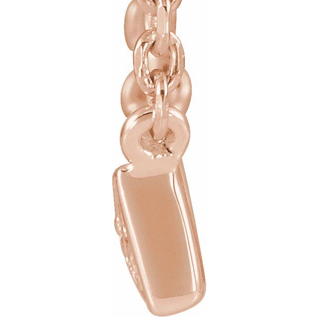 Round .05 CTW Natural Diamond Bar Necklace