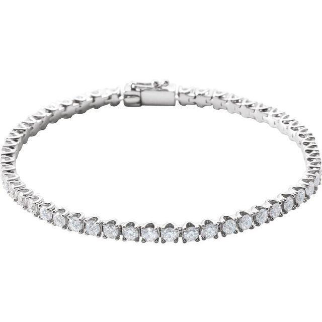 Round 5 CTW Natural Diamond Line Bracelet