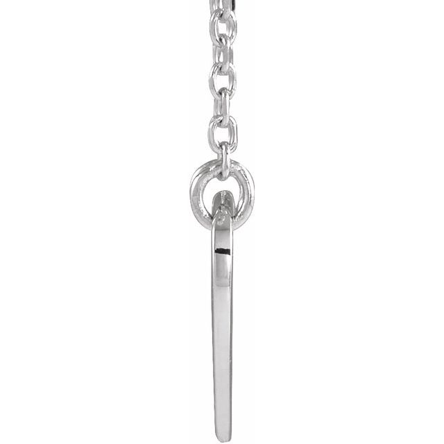 Pierced Cross Heart Necklace