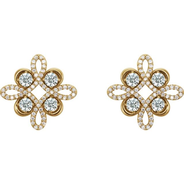 Round 3/4 CTW Natural Diamond Earrings